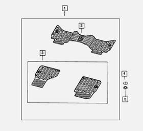 P6tf091x7aa Mopar Floor Mats All Weather Black Fits Ram 2500 3500 4500