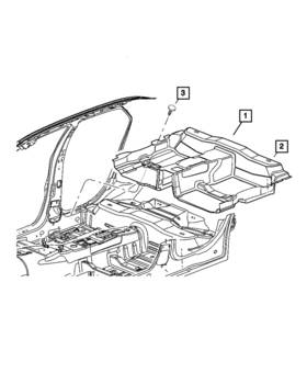Uu85zj8ai Mopar Genuine Rear Floor Carpet