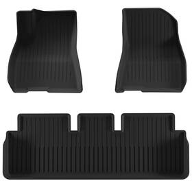 Cdrc-00216 Motopart-leisa 3pcs/set Car Floor Mats Fit For Tesla Model 3 2021-2023 All-weather