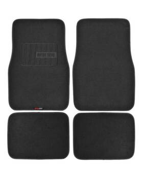 Motor Trend 826942088926 Heavy Duty Car Floor Mats Black Rubber Backing 4pc
