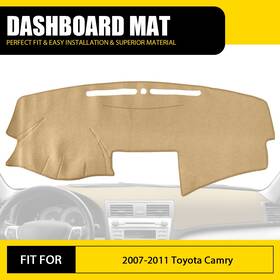 Zgd-camry-07-11m Motorwarehouse Fit 2007-2011 Camry Dash Toyota Dashboard Cover Interior Mat Pad Beige Non-slip