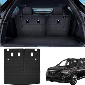 Cm-pilot-24 Mrivgoa001 Back Seat Protectors With Cargo Tray Fit 2023 2024 2025 Honda Pilot 2 In 1 Mat