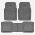 Mt-773-bk Motor Trend Car Rubber Floor Mats Pieces Heavy Duty All