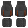 Mt824 Motor Trend Dark Wood Ruggedearth Car Rubber Floor 689791981134