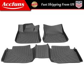 Munirater Afu35440f All Weather Floor Mats Liners Black For Nissan Altima 2019-2024 2025 Tpe 3pcs