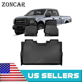 Mct815087 New Fit For 2015-2020 Ford F-150 Super Crew Cab Liners Car Floor Mats Zon