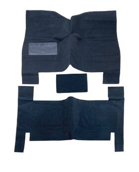 1301-fr-2-601-2cs-cranbrook Newark Auto Plymouth Cranbrook Carpet Kit 1951-1952 Front And Rear 2dr Black Charcoal Red