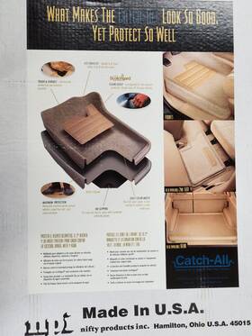 633630 Nifty Products Inc. Catch-all Ft98 Dodge Ram Quad Cab 3 Pc Floor Mat Set Gray
