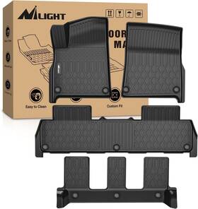 Mat-1120 Nilight Floor Mats For Rivian R1s 2022 2023 2024 7 Seats Only Liners