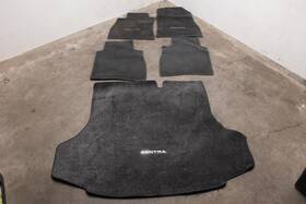 84902-3sg0a Nissan 232.da1i18 2013-19 Sentra Sl Front Rear Rh Lh And Cargo Trunk Carpet Floor Mats Set
