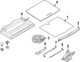 84908-7lf0a Nissan Genuine Floor Mat