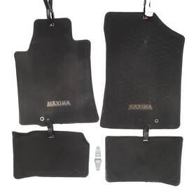 999e2-mv030be Nissan Maxima 2009-2014 Oem Black 4 Piece Front Rear Carpet Floor Mat Set