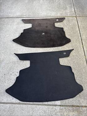 999e2-zp000 Nissan 03-08 350z Rear Trunk Carpet Set Black Oem 2 Piece