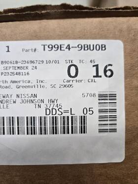 T99e4-9bu0b Nissan Oem 2022 Frontier Black All Season Floor Mats New