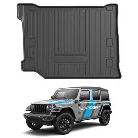A500-fm-c4xe Novsight For Jeep Wrangler 4xe 2021-2024 Rear Trunk Mat Cargo Liner Floor All Weather