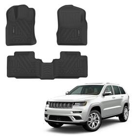 A500-fm-jjgc1121 Novsight Floor Mats All Weather Tpe Antislip 3d Molded For Jeep Grand Cherokee 2011-2021
