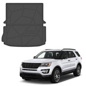 Nova500-fm-cfex1119 Novsight 1pcs Tpe Trunk Cargo Mat Liner Fit For 2011-2019 Ford Explorer All Weather Black