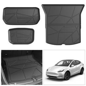Nova500-fm-cty Novsight Cargo Mats Liner Set For Tesla Model Y 2019-2023 Tpe All Weather Protection