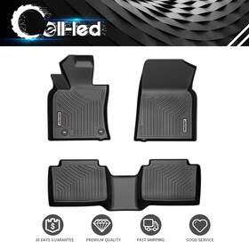Oedro 197839172739 3d Floor Mats For 2018-2024 Toyota Camry Fwd All-weather 2 Row Liners Set