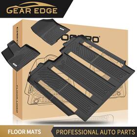 Oedro 199449053286 3d Mold Floor Mats For 2021-2025 Toyota Sienna 7 Seat Tpe Car Liners All Weather