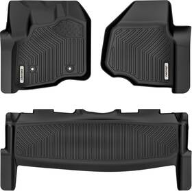 5478784 Oedro Floor Mats Tpe Fit For 2012-16 Ford F-250 F-350 F-450 Supercrew Crew Cab