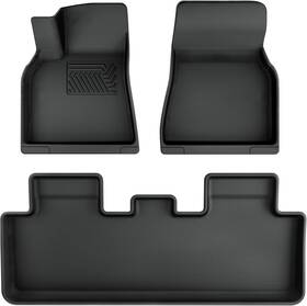 Oedro 840265253212 Floor Mats For Tesla Model Y 2020-2024 Custom Fit All-weather Car Liners