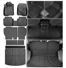 Beysh4ej1l Oedro Floor Mats And Cargo Liner Backrest For 2023-2025 Honda Cr-v Tpe Rubber