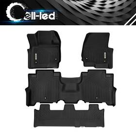 Beysh5ltrl Oedro Floor Mat Liners Set For 2018-2025 Ford Expedition/expedition Max 3d Tpe Rubber