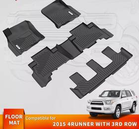 Beyshd2qyp Oedro For 2013-2024 Toyota 4runner 7 Seater Floor Mats 3 Row Liners Set All-weather
