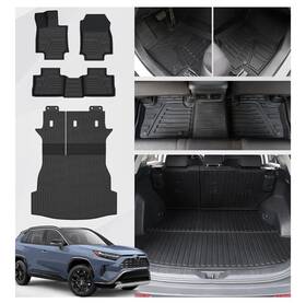 Beyshd3gzx Oedro 3d Floor Mats Cargo Liner Backrest For 2019-2025 Toyota Rav4 All Weather