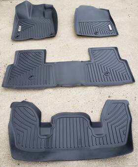 Beyshiqn4w Oedro 3 Row All Weather Floor Mats For 2023-2025 Honda Pilot Tpe Front Rear Liner