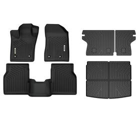 Beyshlsw0v Oedro 3d Floor Mats For 2017-2025 Jeep Compass Tpe Cargo Liner With Backrest Mat