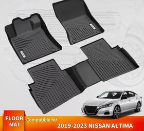 Beyshm8stt Oedro Tpe Rubber All-weather 2 Row Floor Mat Liner Set For 2019-2024 Nissan Altima