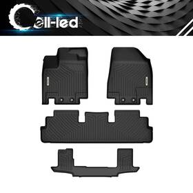 Beyshvxug7 Oedro 3d Floor Mats Liner For 2022-2025 Nissan Pathfinder 7 Passengers All Weather Tpe