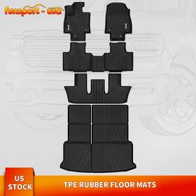 Beyshyd3yf Oedro Upgraded Floor Mats For 2024-2025 Toyota Grand Highlander Trunk Mat With Backrest