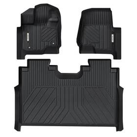F09oetiw001a Oedro Floor Mats Liners For 2015-2025 Ford F-150/f-150 Lightning Super Crew Cab Tpe