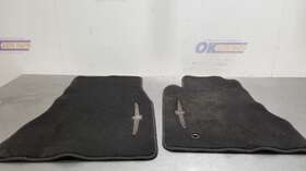 222.fd1r04 Oem 04 2004 Ford Tbird Thunderbird Floor Mat Set With Emblem Black