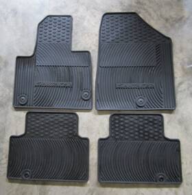 4z013-adu01 Oem 4pc Black All Weather Floor Mat Set For Hyundai Santa Fe Sport
