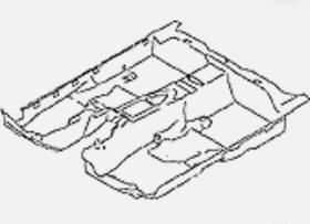 74901-4hb0b Oem 2014-18 Infiniti Q50 Carpet Assy-floor New