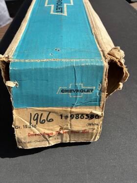 986586 Oem General Motors Gm 66 67 68 69 70 71 72 Chevelle Front Rubber Floor Mat Bench Seat