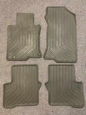 08p13-tp7-1000-02 Oem Honda 2010 - 2015 Accord Crosstour Awd All Weather Rubber Floor Mats Black