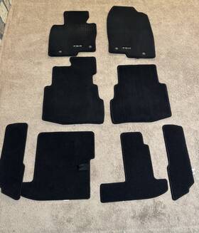 Ta0a-68g40 Oem 2016-2023 Mazda Cx-9 Genuine Carpet Floor Mats Set Black 8pc