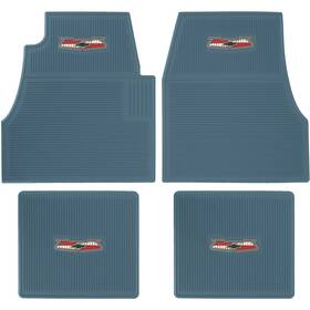 M55203 Oer Authorized 1955-57 Chevy Ribbed Rubber Floor Mat Set With Inch Chevrolet Crest Light Blue M55203 Oer Authorized 1955-57 Chevy Ribbed Rubber Floor Mat Set With Inch Chevrolet Crest Light Blue