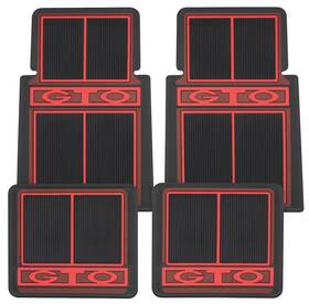 Cfp0313-rdnc Oer Restoparts Red Rubber Plasticolor Floor Mat Set For 1964-1973 Pontiac Gto