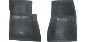 Fp72001 Oer Floor Mats Rubber Black Front Seat Chevy Bowtie Logo Pair
