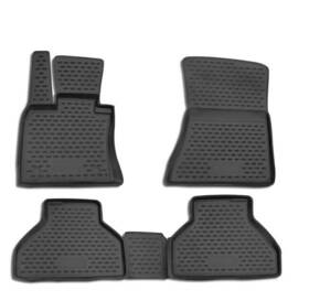 1202444a Omac Fits 2007-2013 Bmw X5 E70 Floor Mats Liners Full Set All Weather Black