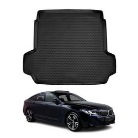 1232251 Omac Cargo Mats Liner For Bmw 6 Series G32 Gran Turismo 2018-2019 Tpe Black
