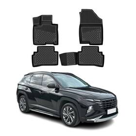 4.gen Omac 683828525201 Floor Mats Liner For Hyundai Tucson Diesel 2024-2026 Post Facelift