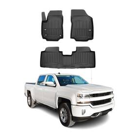 2014-2019omac Omac 683828921058 Fitfor Chevrolet Silverado Iii And Gmc Sierra Iv Premium Floor Mats