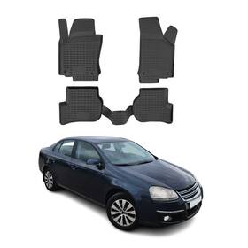 7506444 Omac Classic 1st And 2nd Row Black Floor Mat Set